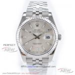 AR Factory 904L Rolex Datejust 41mm Jubilee On Sale - Silver Dial Seagull 2824 Automatic Watch 126334